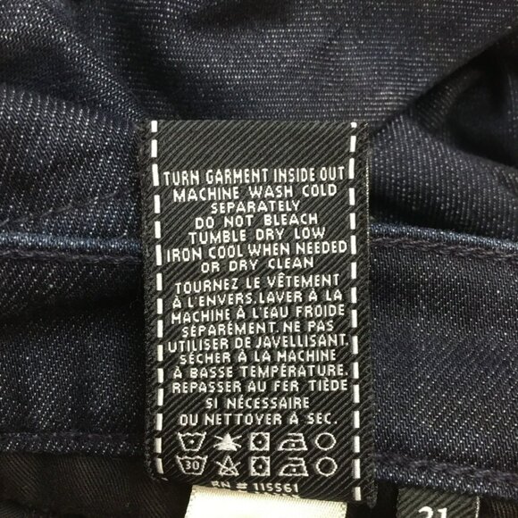 7For All Mankind Straight Jeans Luxe Performance Dark Blue NWOT - Picture 14 of 14